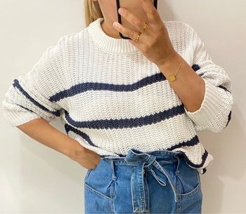 Superbe Pull Bicolore Taille M