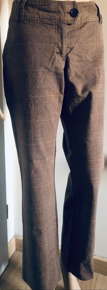 Pantalon ecossais marron