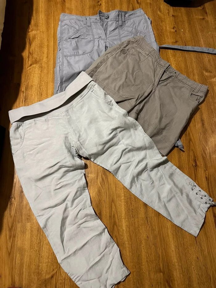 Lot pantalon short bermuda femme 40-42