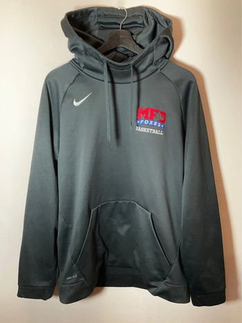Sweat à capuche pour homme Nike MFS Foxes Basketball gris foncé taille XL 220
