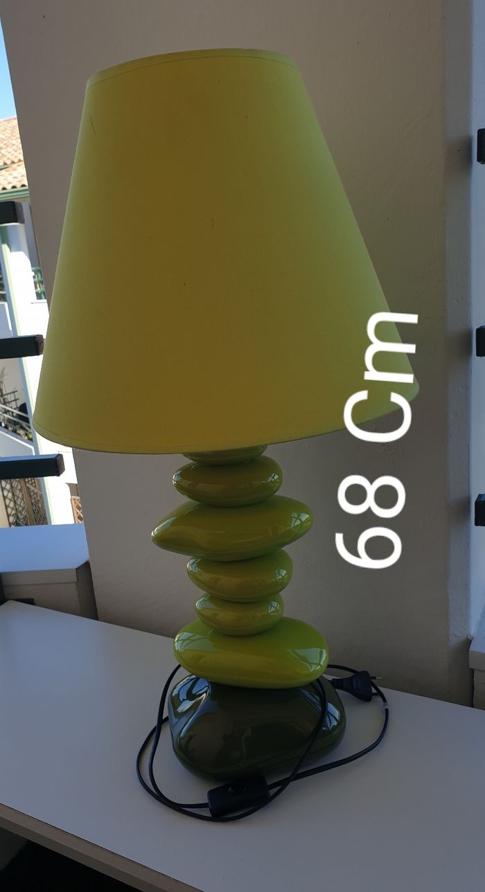 Lampe 7 galets. Vert anis - photo numéro 2