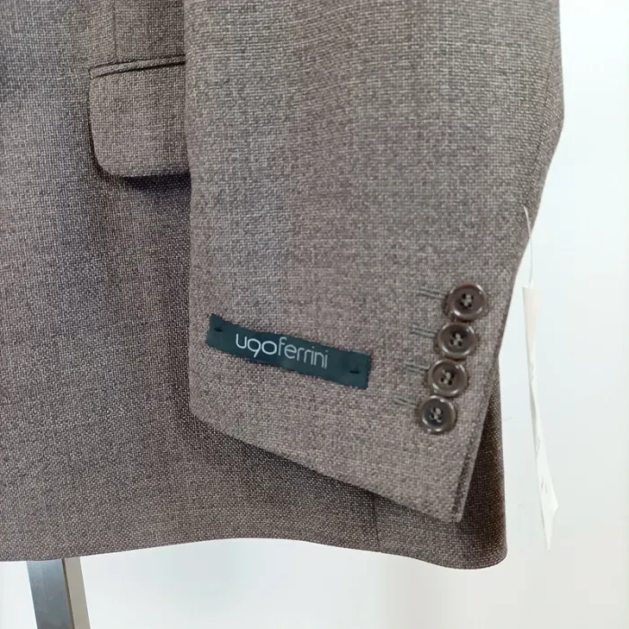 Veste de costume grise Soren Ugo Ferrini - Taille 27 100% laine A475 - photo numéro 4