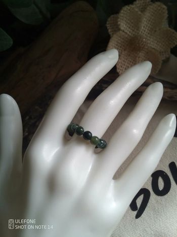 Bague bohème en pierres d'agate naturelles