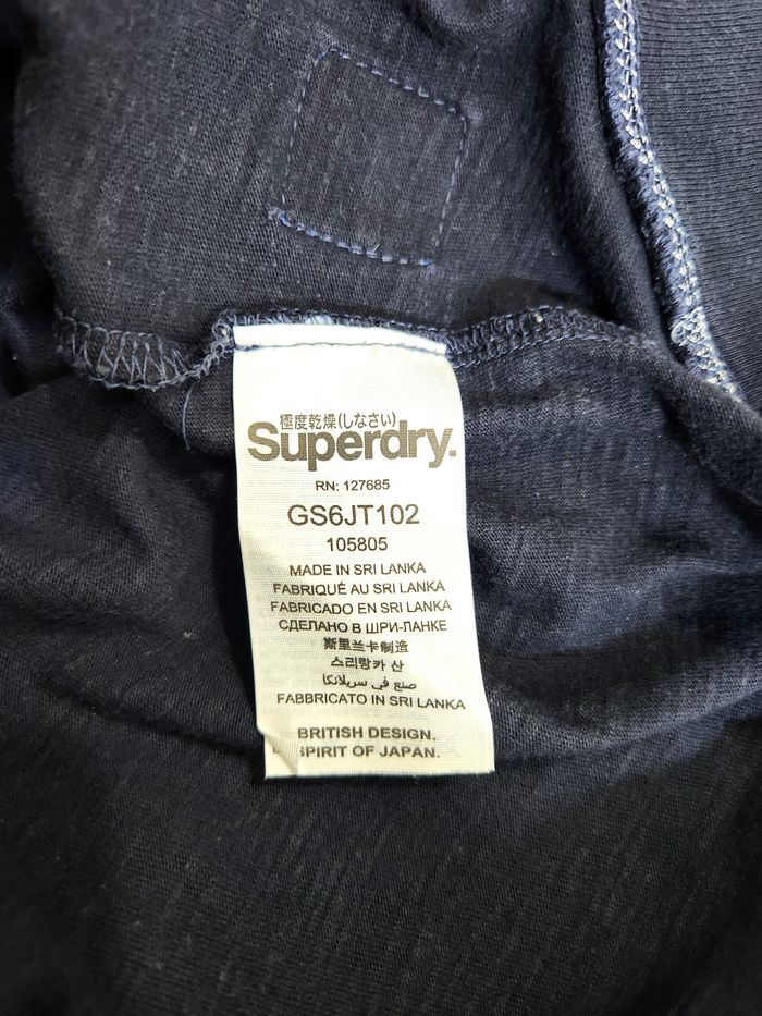 T-shirt Manches Longues Superdry Sport Bleu - Taille M - photo numéro 6