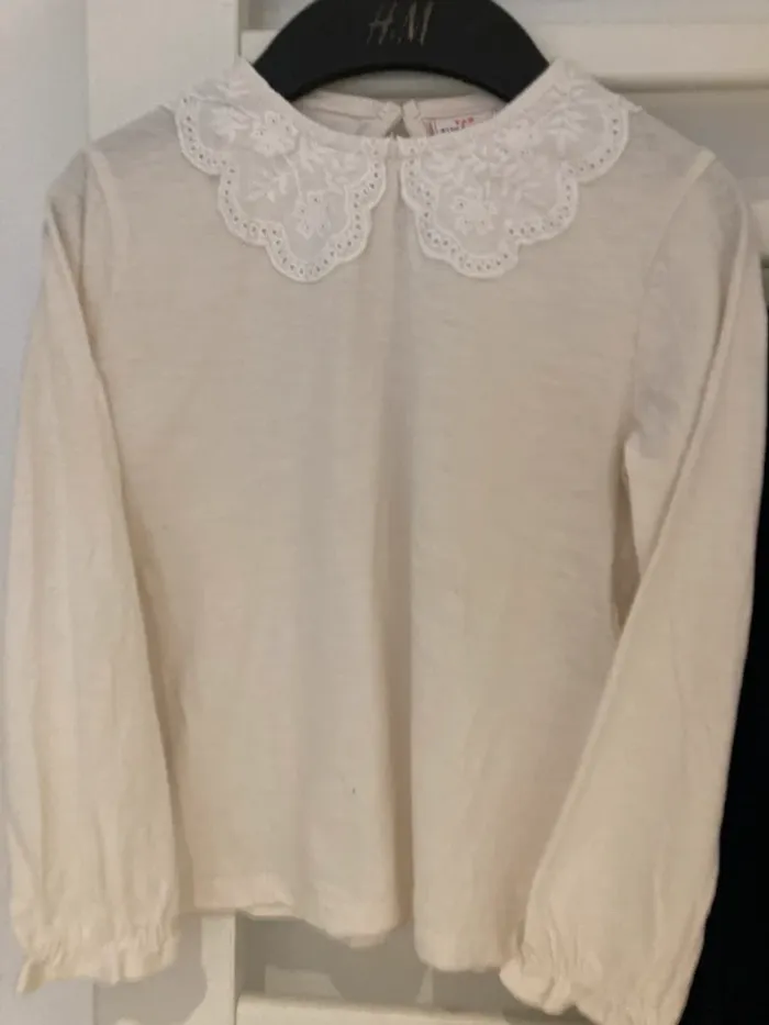 6 ans - Ensemble 3 pièces assorties - 1 robe 1 t-shirt blanc et collant blanc neuf - photo numéro 2