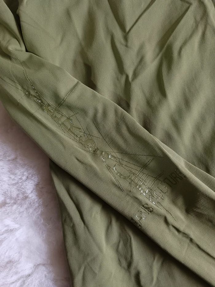 Haut vert olive Versace Jeans Couture taille S - photo numéro 2