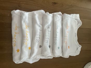 Lot de 6 bodies