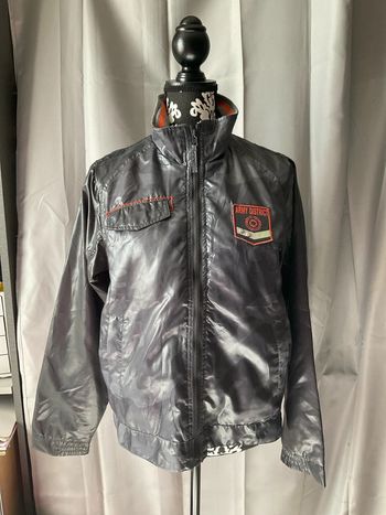 Blouson gris imprimé militaire T170 (n°22)