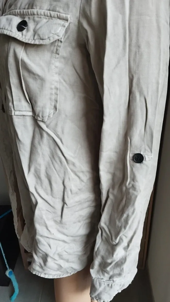 Chemise beige taille xs femme - photo numéro 8