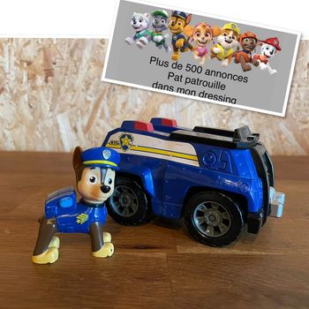 Chase et son véhicule de la Pat Patrouille
