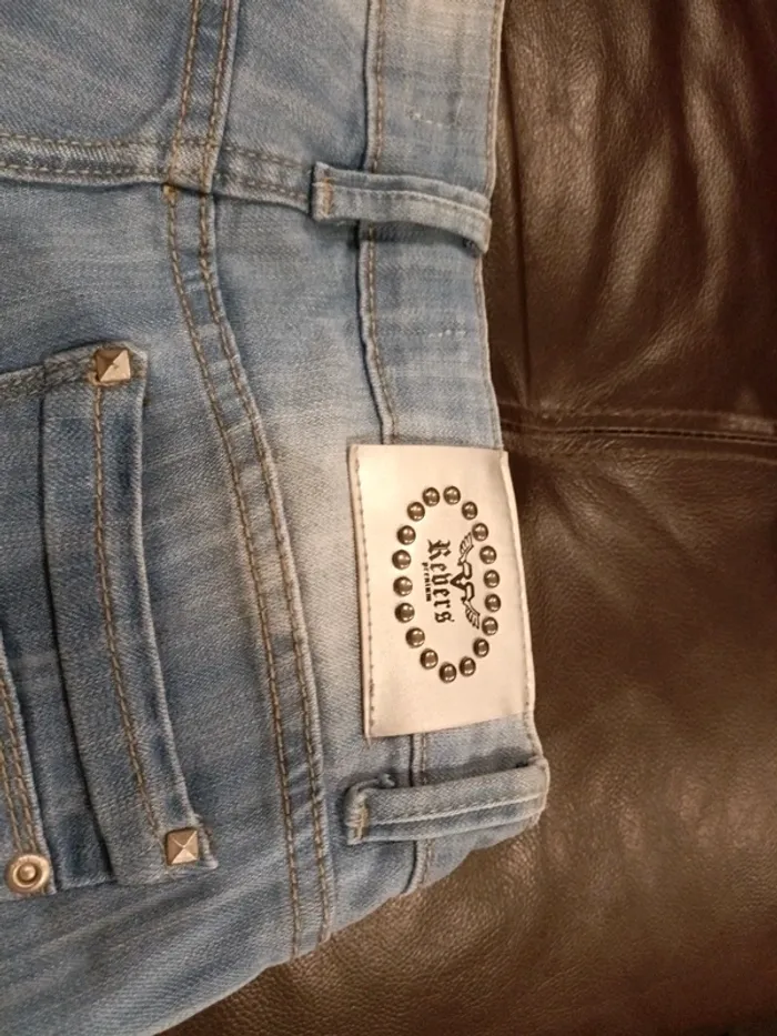 Short jeans revers premium taille 38 - photo numéro 4