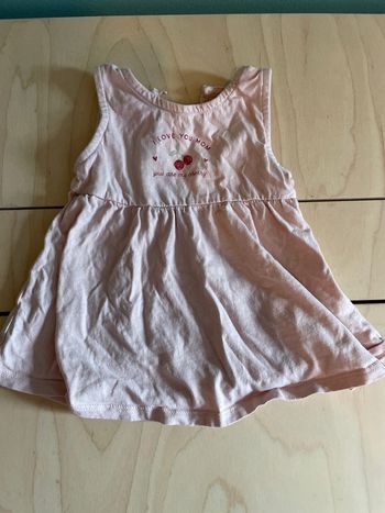 Petite robe rose, je t’aime maman tu es ma cerise