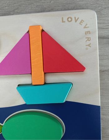 Puzzle en bois double face Lovevery