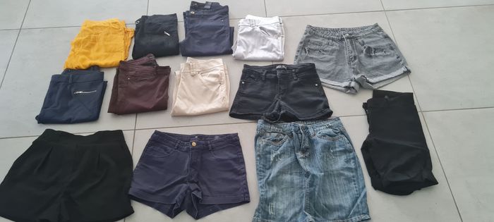 Lot pantalons et shorts