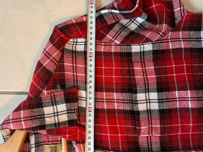 Chemise Fieldn Forest ( vintage dressing ) coton / flanelle taille M couleur rouge et grise. - photo numéro 8
