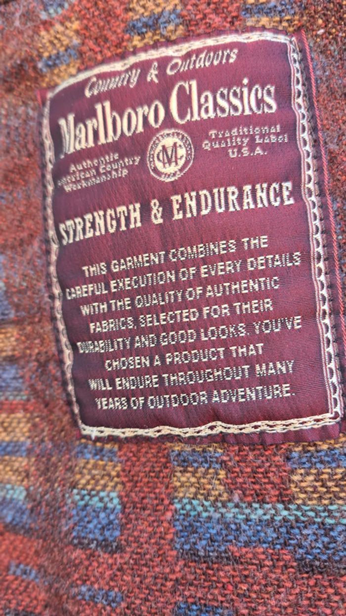 Véritable veste Marlboro Classics Vintage T 40 FR T 48 EU - photo numéro 8