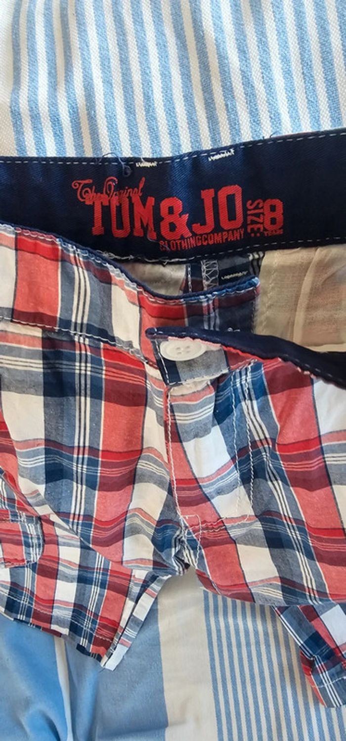 Short carreaux Tom&Jo taille 8 ans ajustable - photo numéro 4