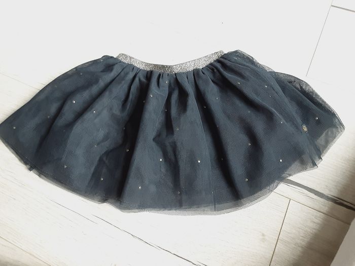 Vêtement bébé fille jupe à tulles et points dorés Obaïbi 9 mois