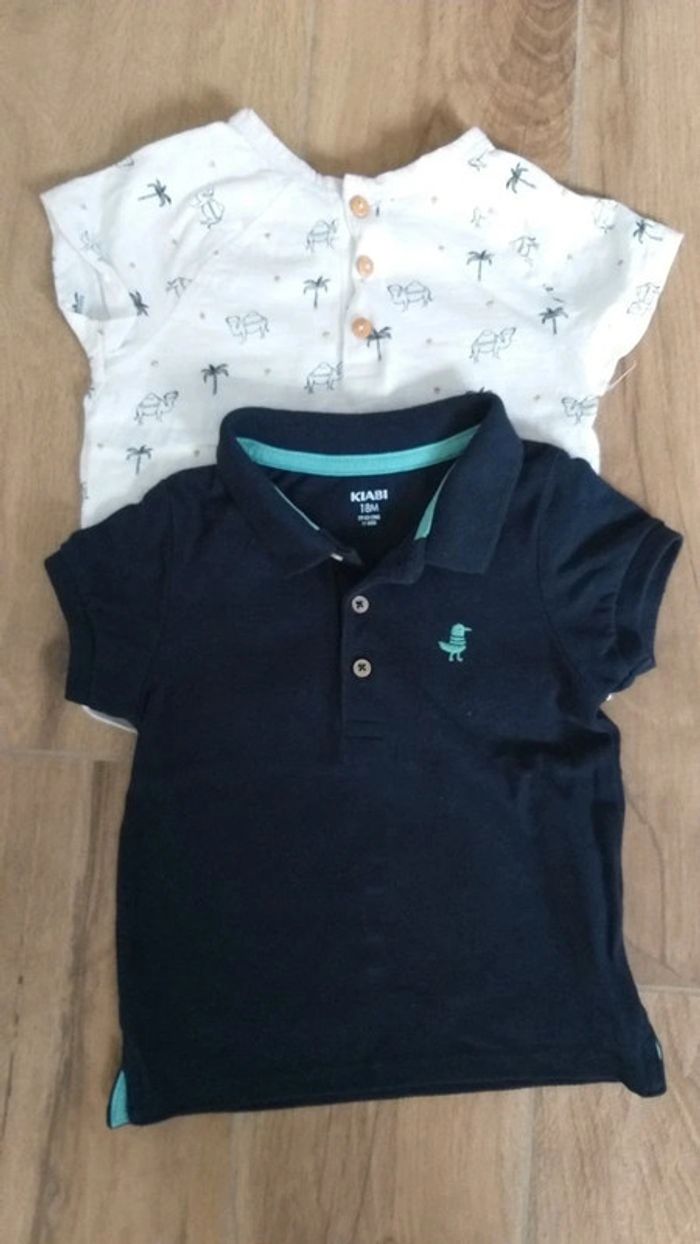 2 Polo garçon 18 mois Kiabi