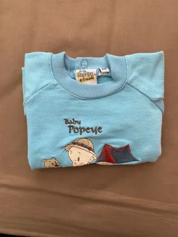 Sweat Baby Popeye bleu ciel