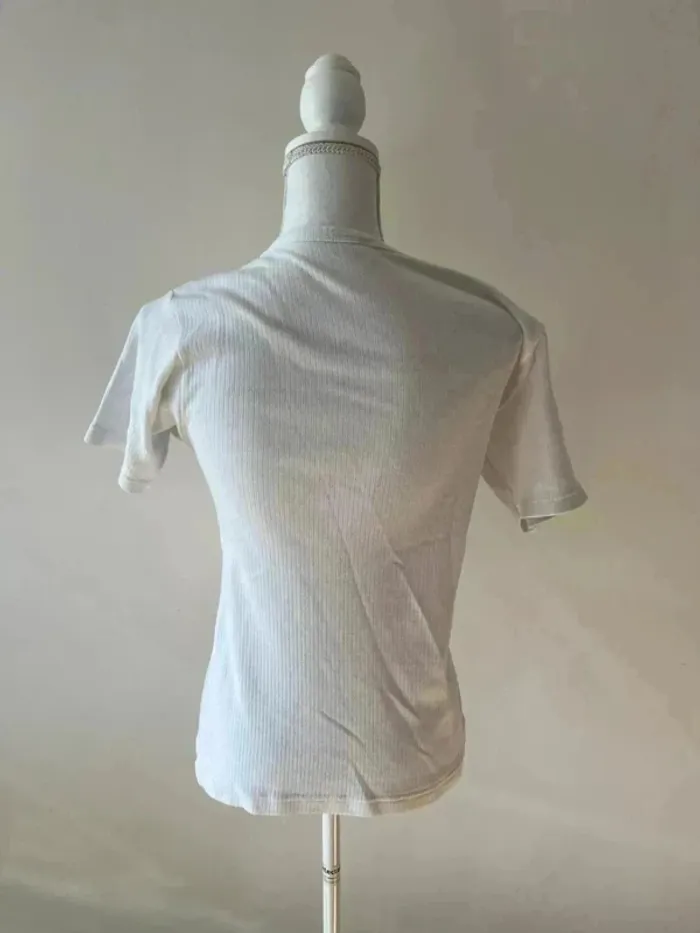 Tee shirt blanc - Taille S - photo numéro 4