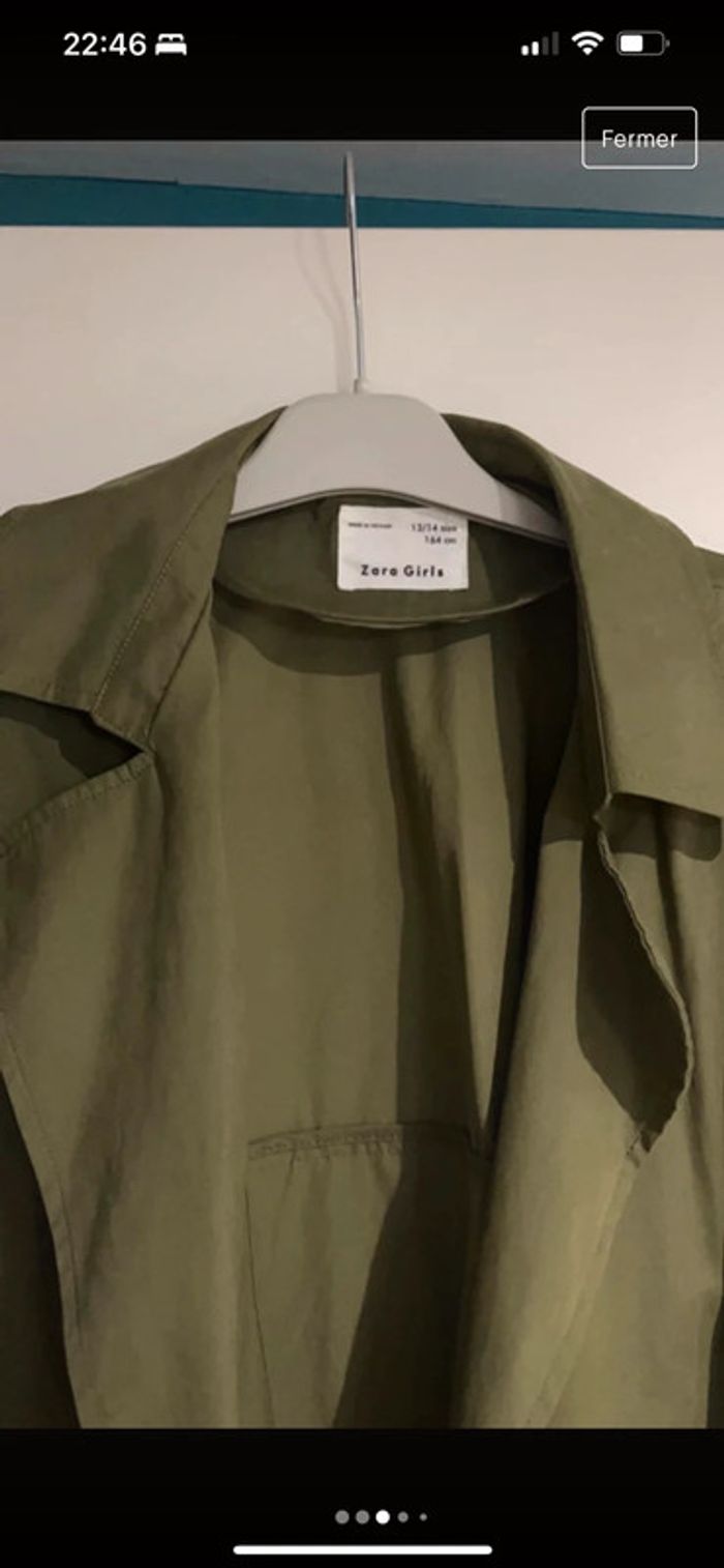 Trench Zara girls taille 13/14 ans - photo numéro 3