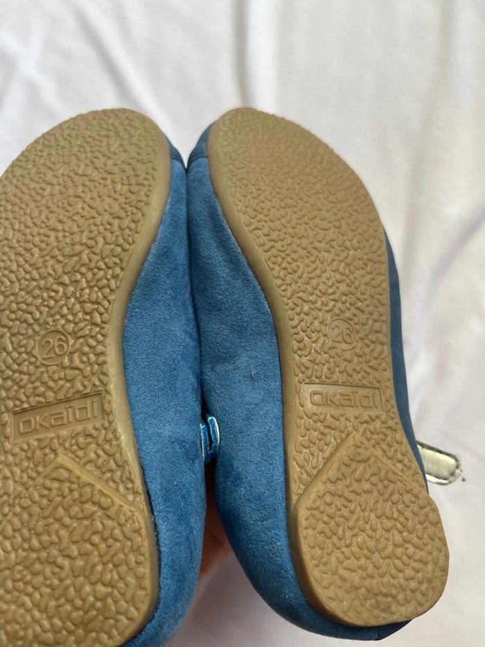 Ballerine bleue taille26 neuve fille marque Okaïdi - photo numéro 3