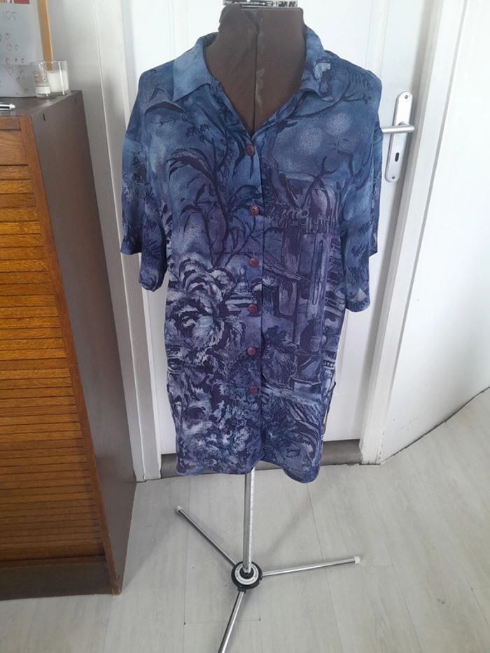 Jolie chemise manche courte en voile Zapa
