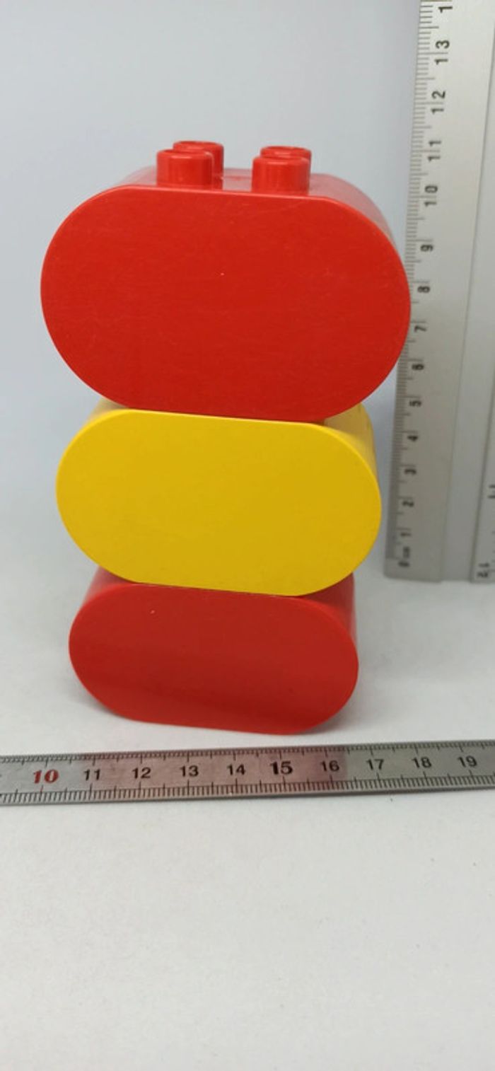 3 briques avec yeux ou dessin animal lego duplo - photo numéro 4