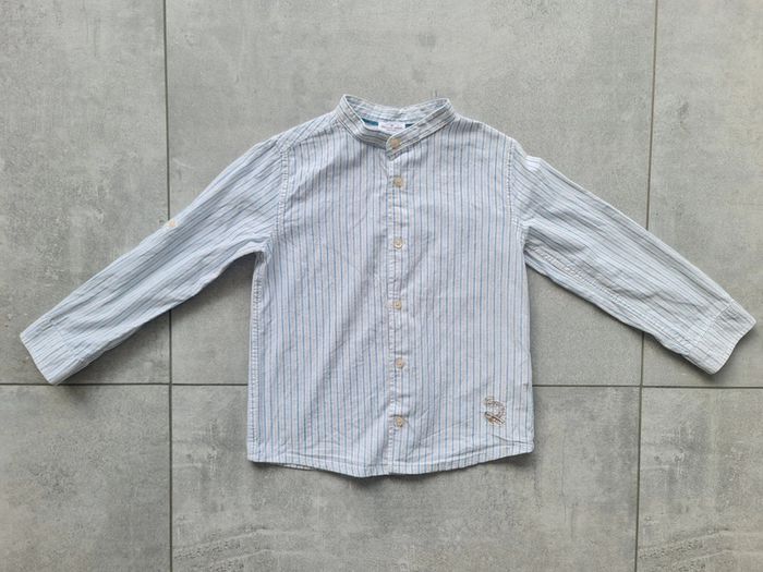 Ensemble cérémonie chemise manche longue col mao et gilet 6 ans - photo numéro 4