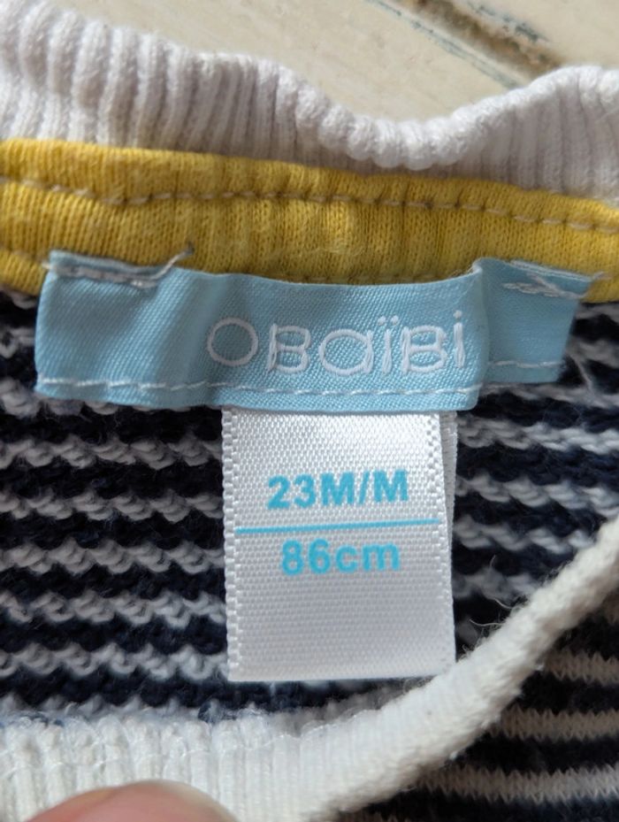 Lot de 2 sweats bébé Obaïbi - 86 cm - photo numéro 8