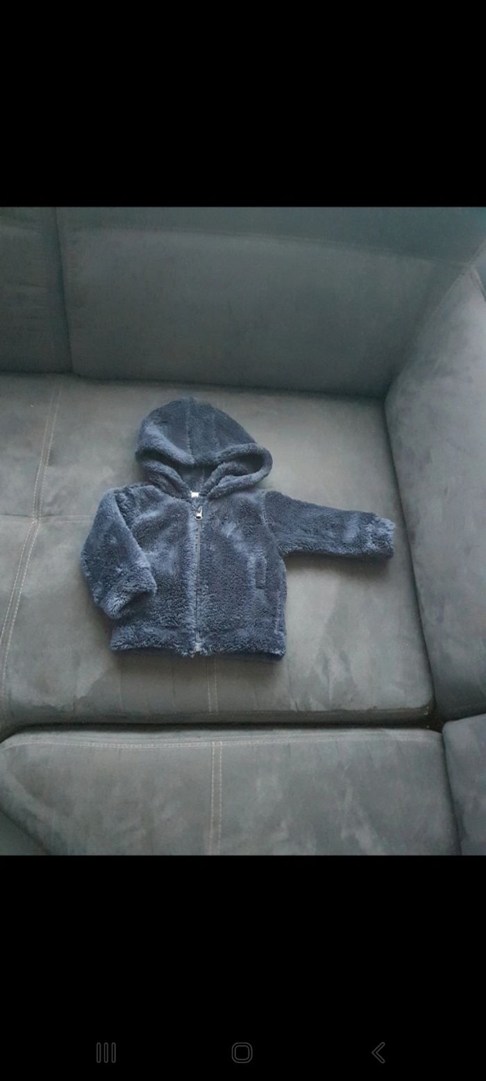 Veste polaire bleue