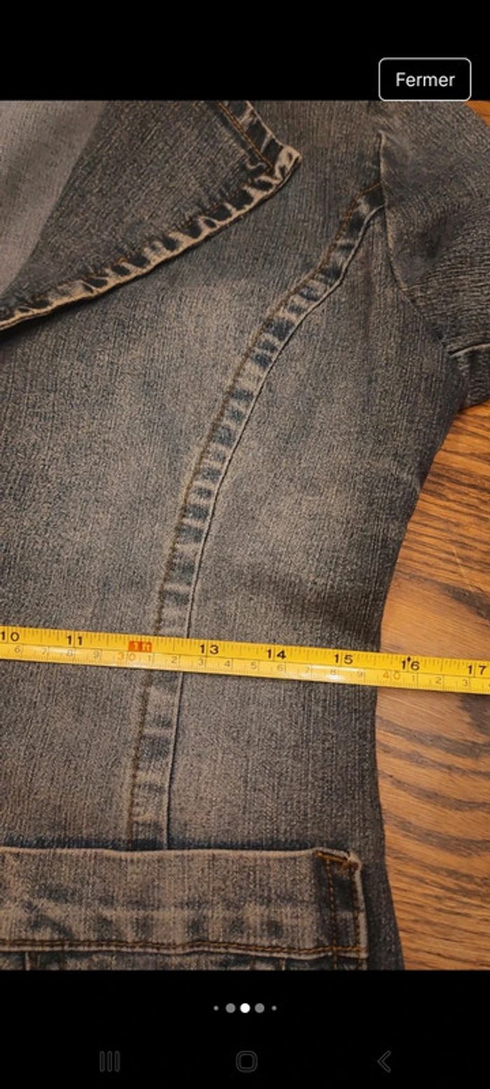 Veste en Jean bleu  Karma taille M - photo numéro 8