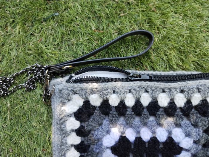 Pochette Sac à main noir et blanc - photo numéro 2