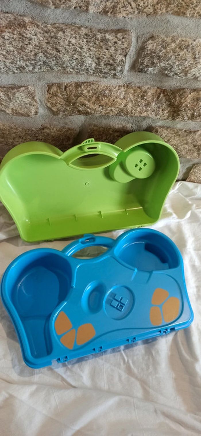 Valise de jeux transportable bassin et herbe playmobil 123