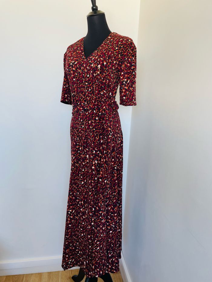 🌸 Sublime Robe longue. Motifs Léopard. Taille unique. - photo numéro 3