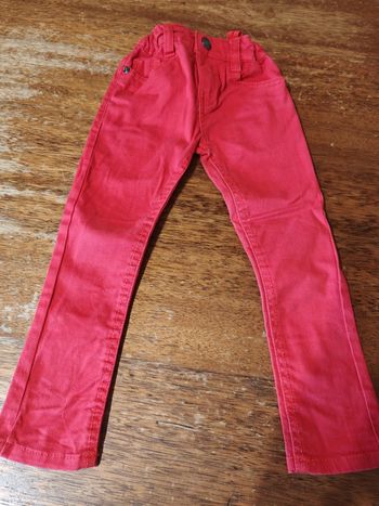 Jean rouge garçon taille 3 ans Orchestra