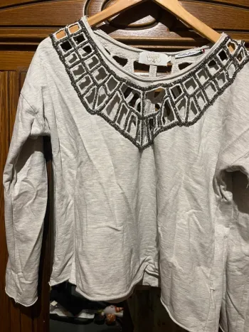 Sweat original le temps des cerises crème