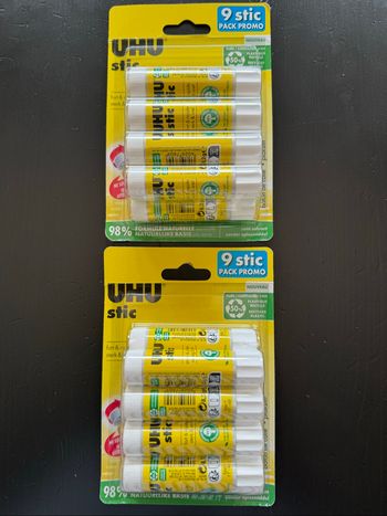 18 bâtons de colle UHU