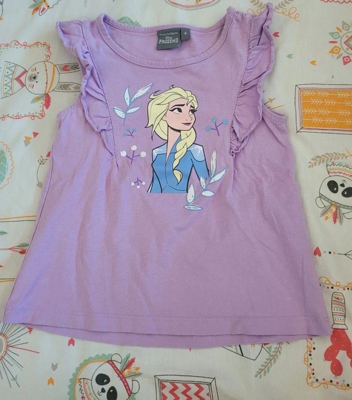 T-shirt sans manches 4 ans Disney Reine des Neiges 2