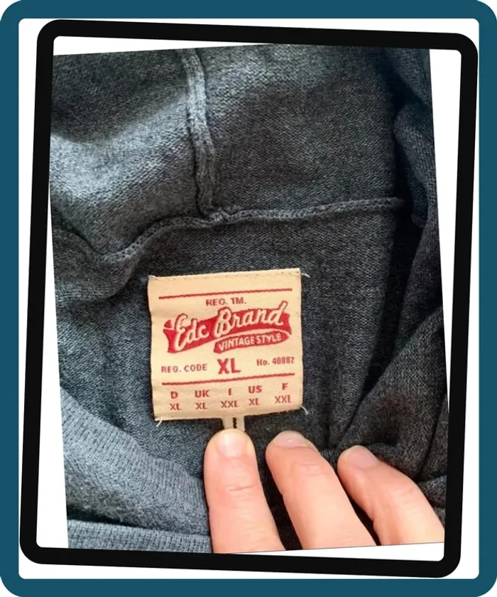 Très beau pull à capuche homme 100% coton T/XL Edc Brand - photo numéro 6