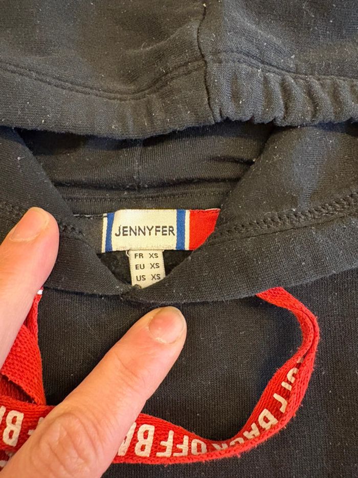 Sweat à capuche court taille Xs Jennifer - photo numéro 3