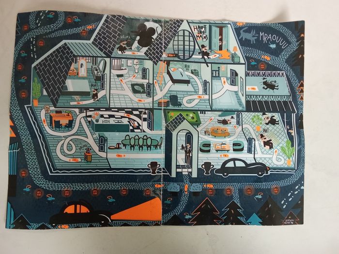 Puzzle 252 pièces "Menez l'enquête au fil des pièces" - photo numéro 3