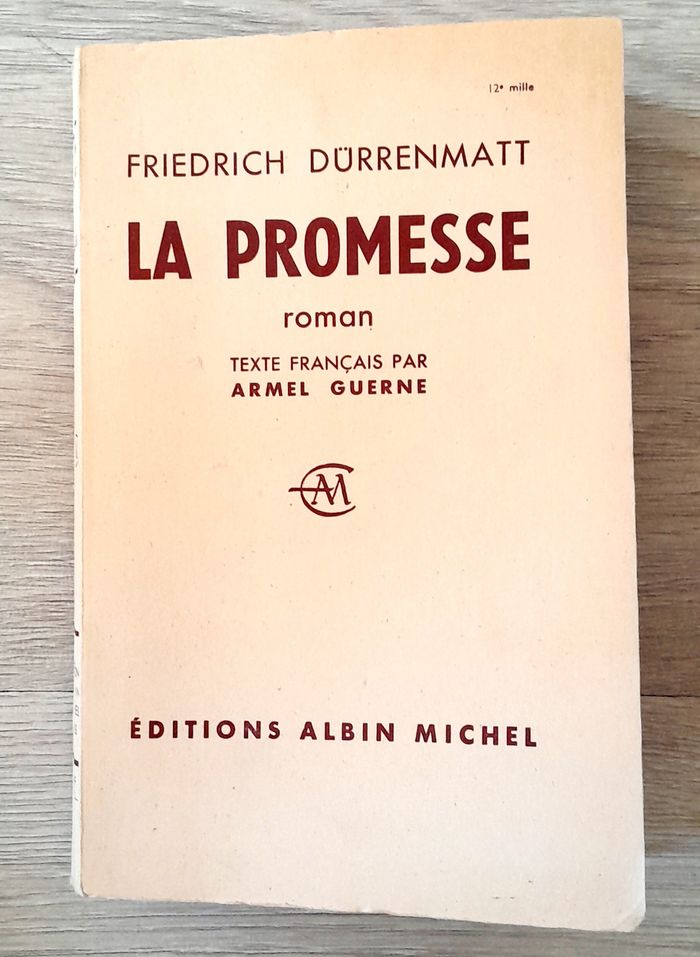 Friedrich Durrenmatt - la promesse roman