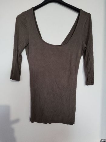 T-shirt femme manche longue Bershka taille l