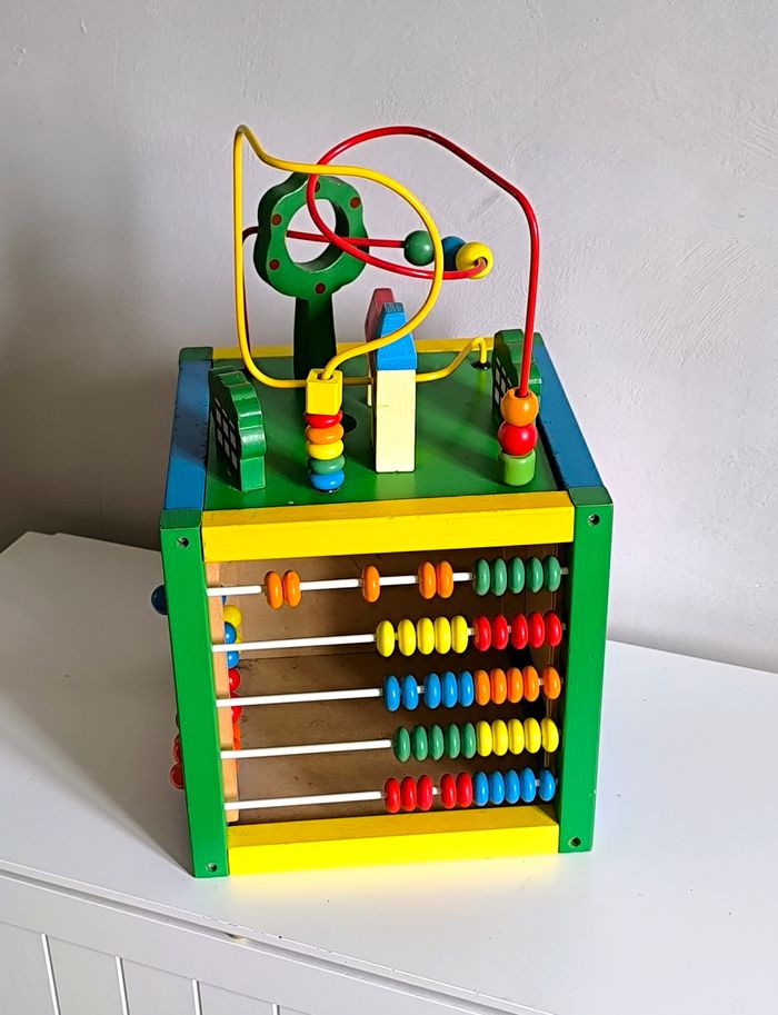 Grand cubes d'activités XXL en bois 5 en 1 Montessori - photo numéro 2
