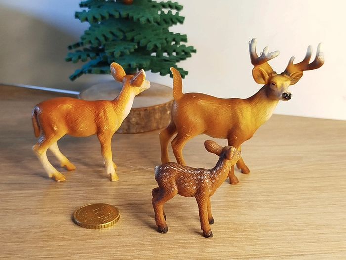 Schleich famille cervidés figurine animal de la forêt - photo numéro 3