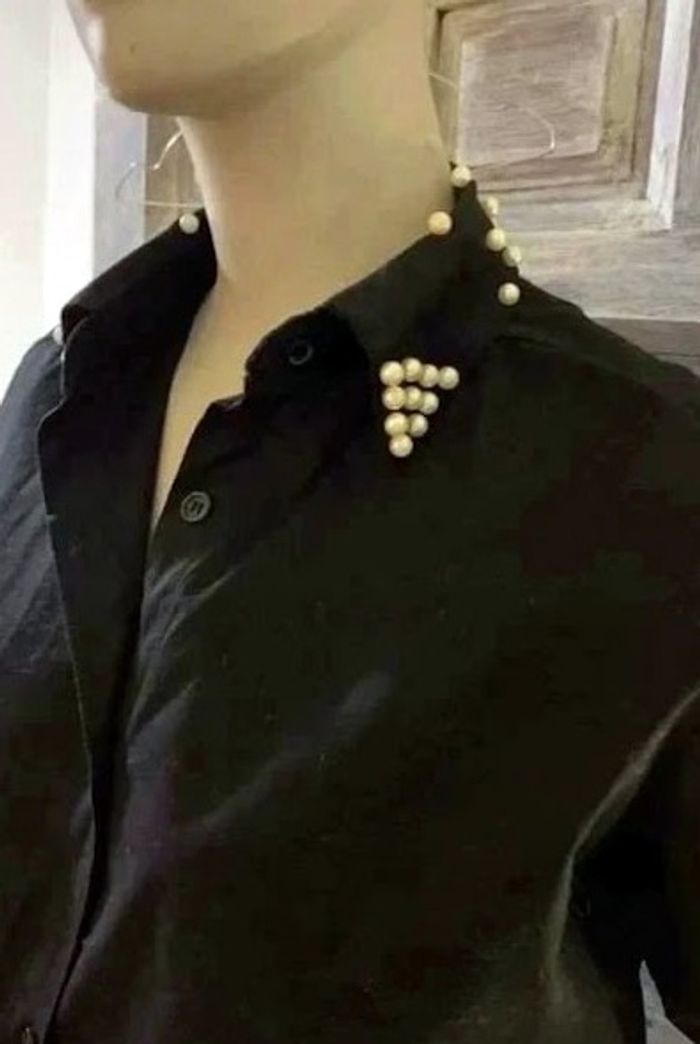 Chemise col perles - photo numéro 2