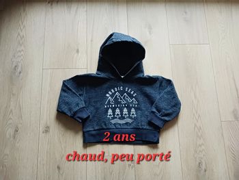Sweat Vertbaudet 2 ans chaud peu porté
