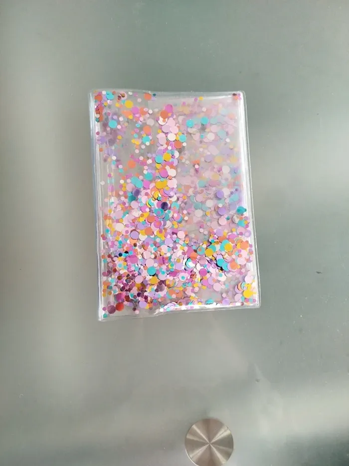 Couvre livre pailletté pour agenda